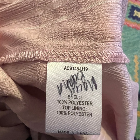 TULAROSA REVOLVE Sweet Song Maxi Top in Mauve Pink Cardigan ruffled tie front - Picture 7 of 7